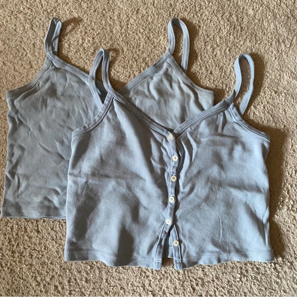 Light Blue Tank Tops